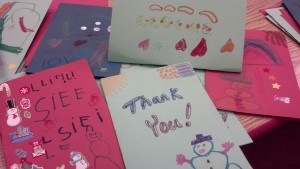 Cards made by the children at the Apple Tree Connection Daycare in Appleton.